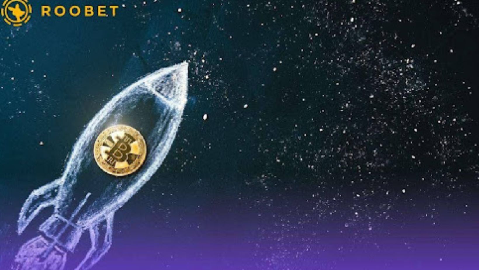 Bitcoin rocket rising, like in a crash game